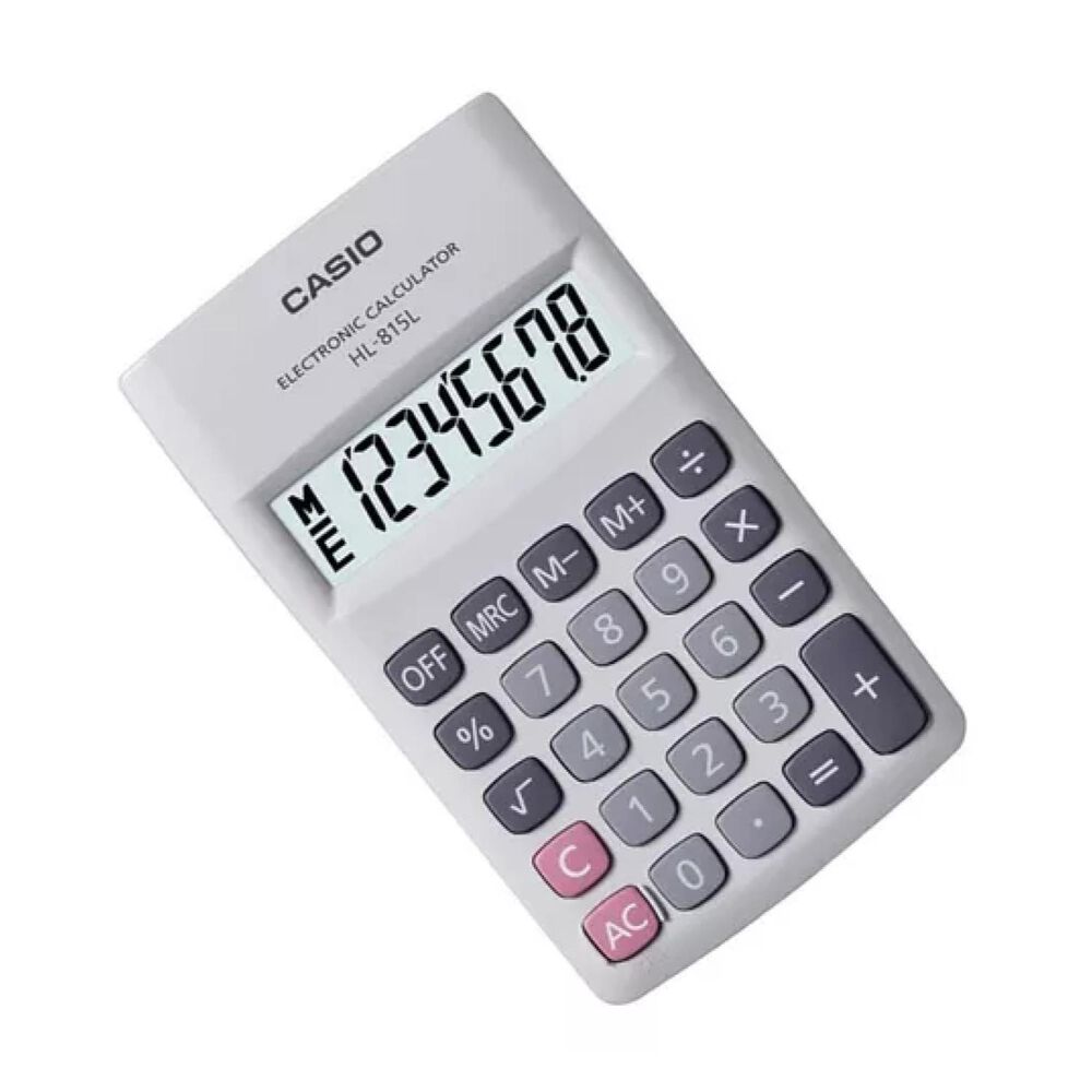 Calculadora De Bolsillo 8 Digitos Blanco Hl-815l image number 1.0