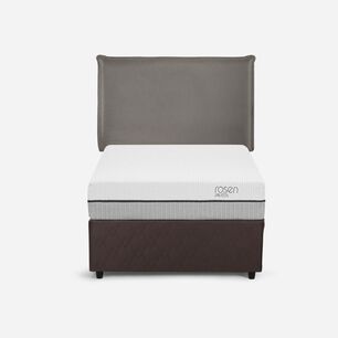 Cama Nido Rosen Pratta / 1.5 Plazas / Base Normal + Respaldo Maurice Gris