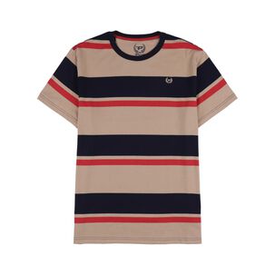 Polera Rayas Regular Manga Corta Cuello Redondo Hombre Peroe
