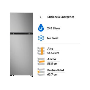 Refrigerador Top Freezer LG VT24BPY.APYPECL / No Frost / 243 Litros / E