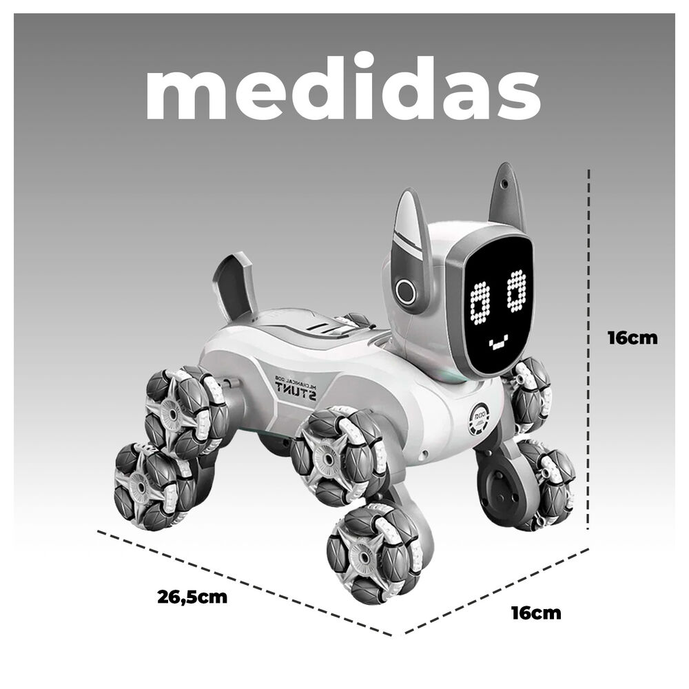 Perro Robot Juguete Interactivo Con Control Y Luces Led image number 3.0