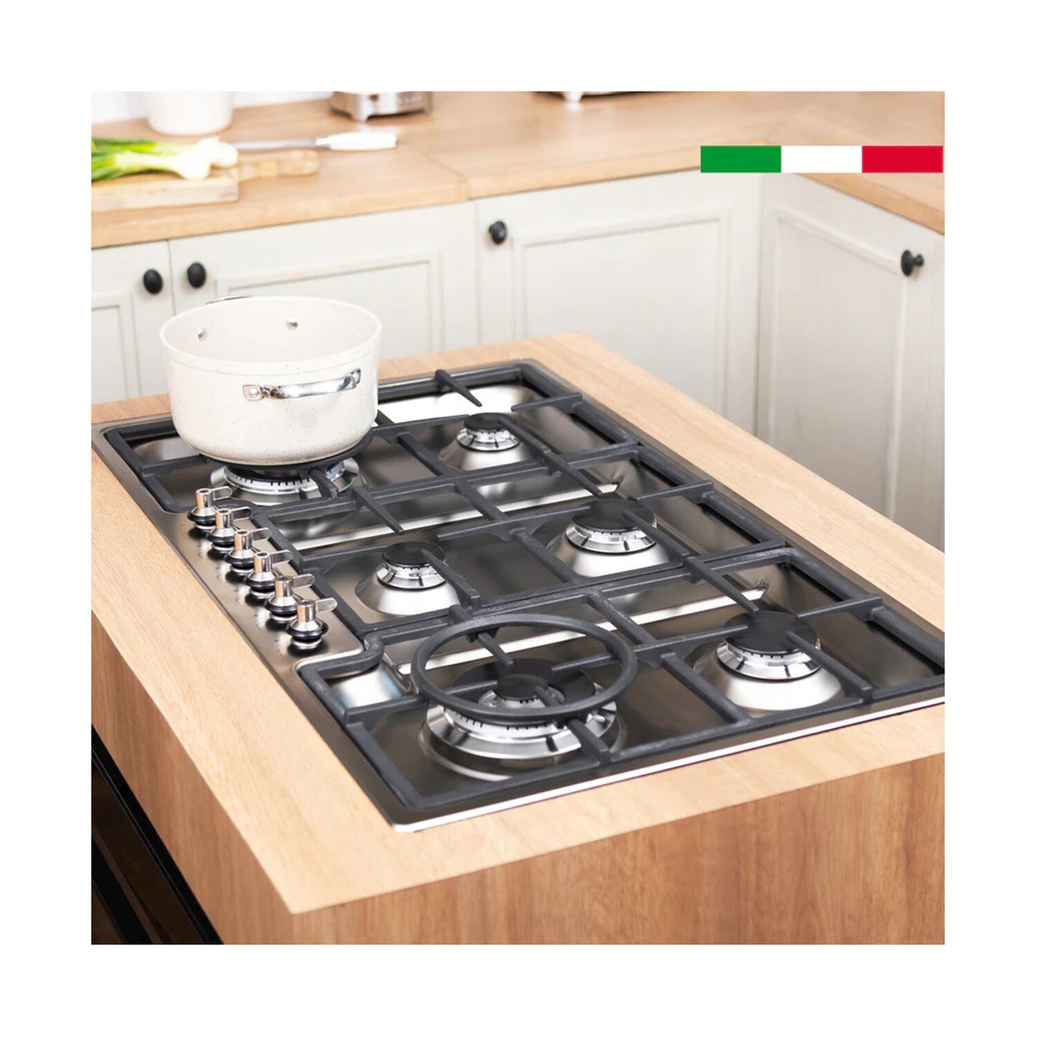 Encimera Smeg Gas Estetica Clasica 90 Cm image number 1.0