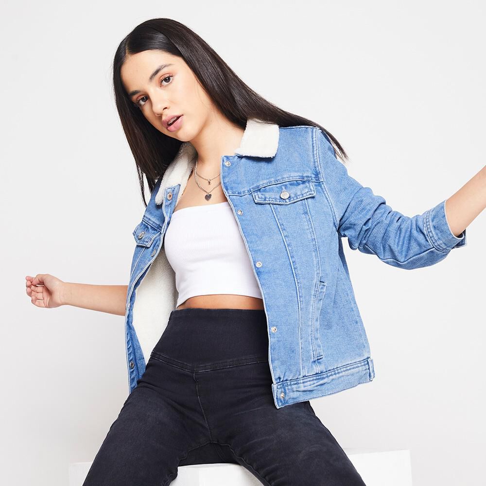 Chaqueta denim chiporro mujer clearance