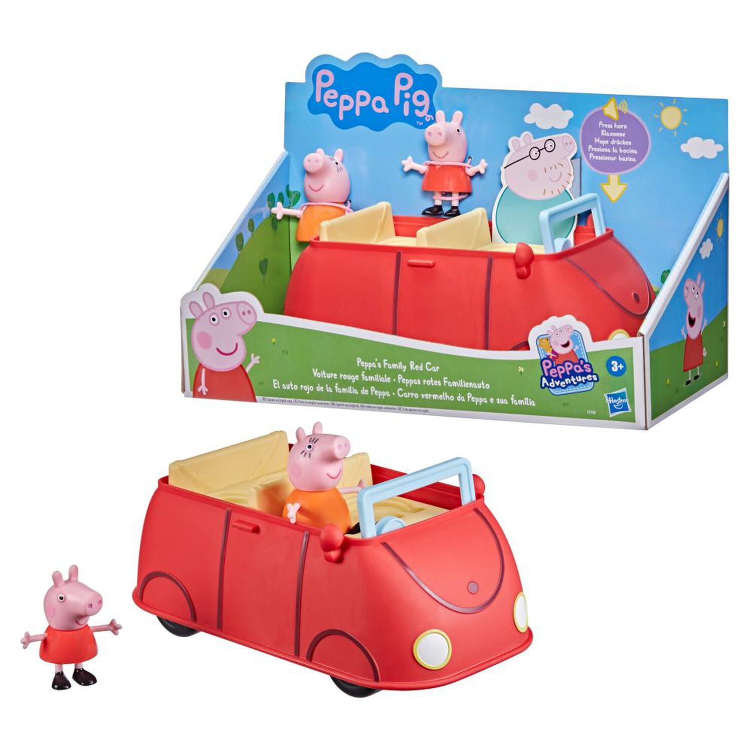Figura De Acci&oacute;n Peppa Pig Auto Rojo Familiar image number 4.0