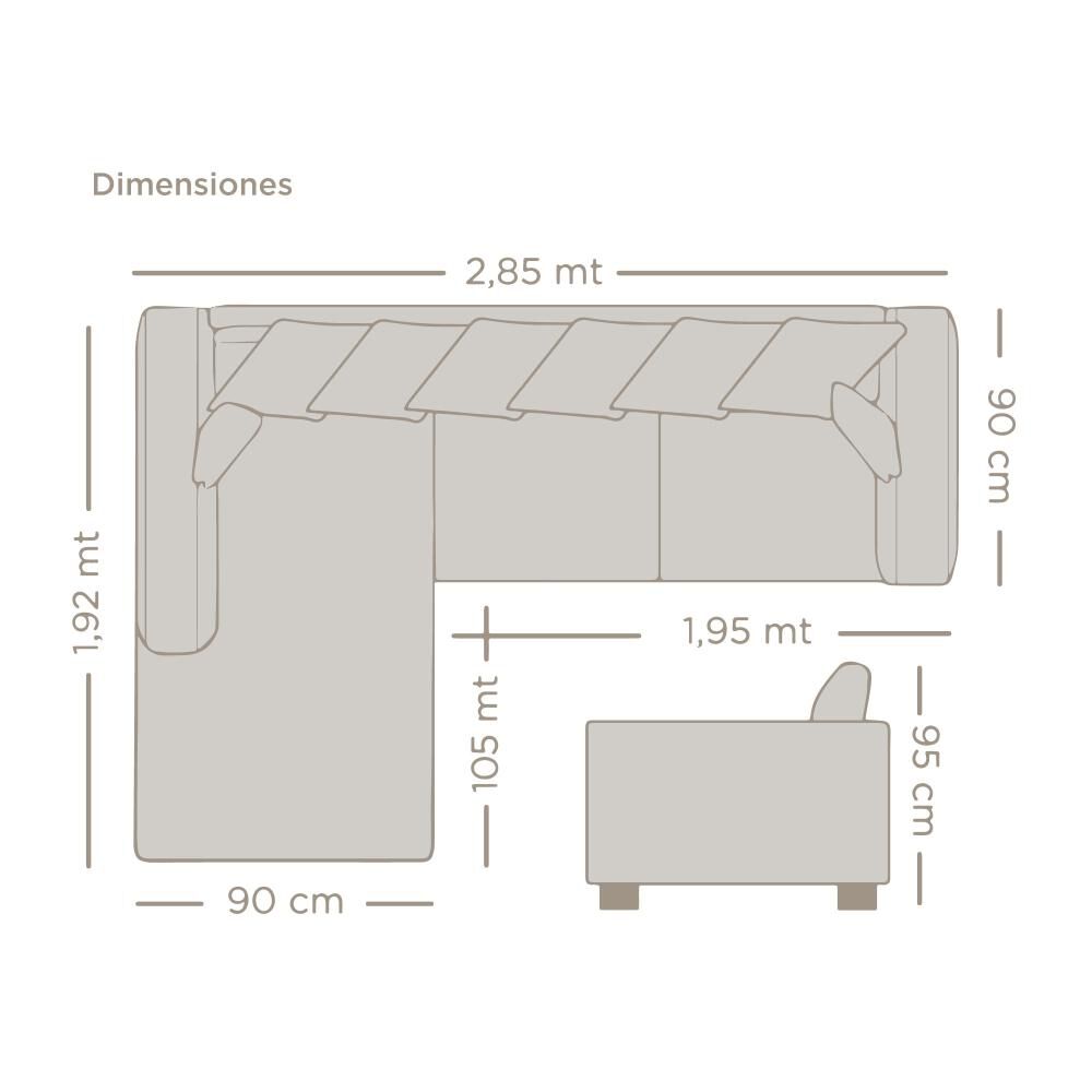 Sofa Seccional Living Factory Venecia / 5 Cuerpos image number 1.0