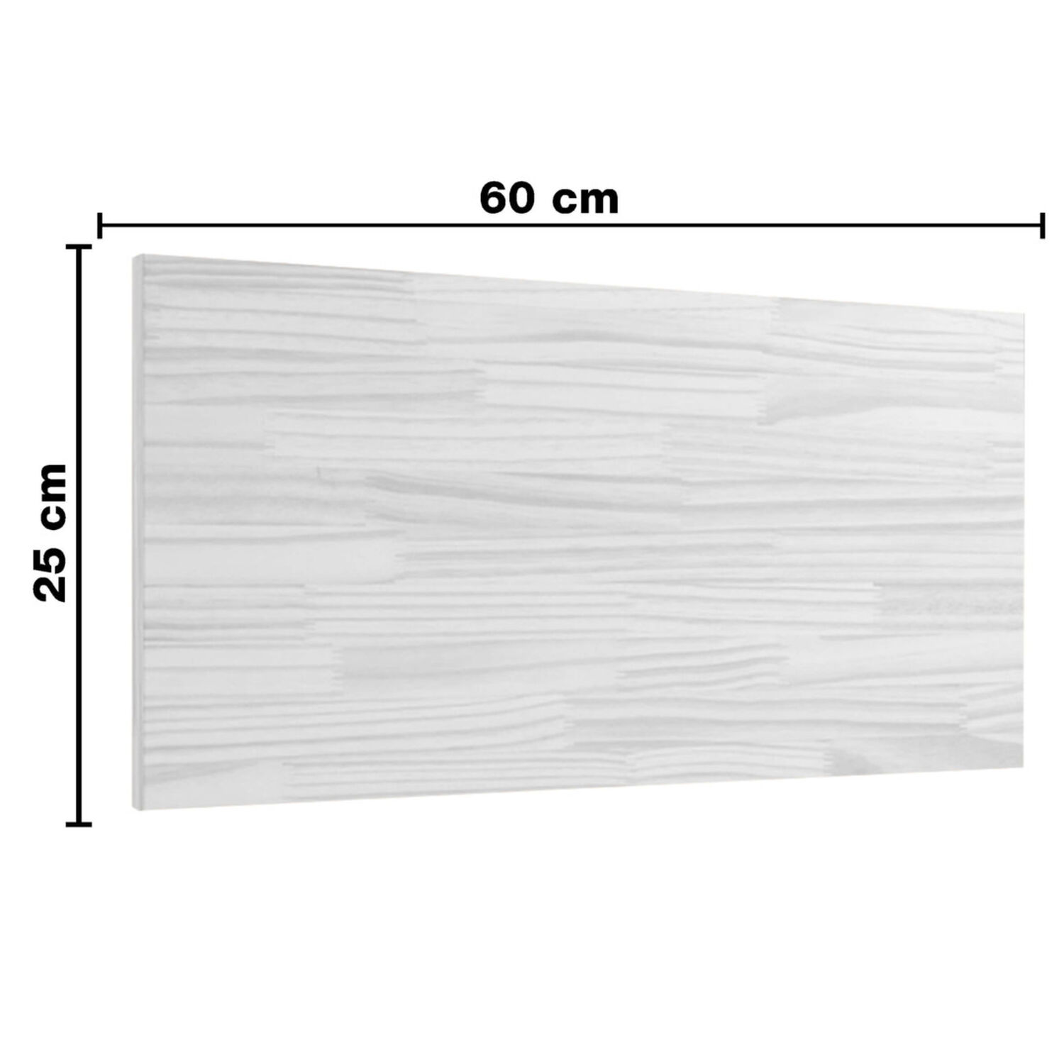 Repisa Flotante 60x25cm Mdp + 2 Soportes Blanco - Kpb60x25x1,5uv Brasforma image number 3.0