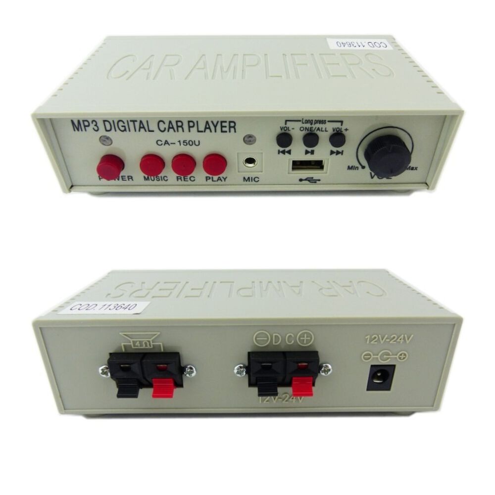 Megafono Mp3 12-24 Volt Con Iman,usb,sirena Para Auto En Caja image number 1.0