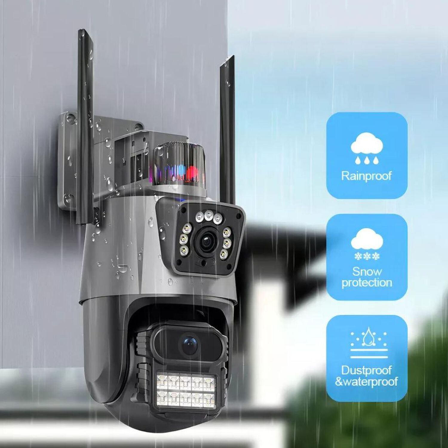 C&aacute;mara Domo Wifi Doble Lente Full Hd Alarma Seguimiento Hcl image number 2.0