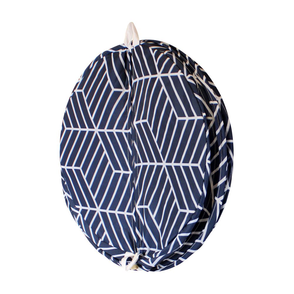 Cesto Para Ropa Plegable Nautica Home 42x55cm Azul-blanco image number 4.0