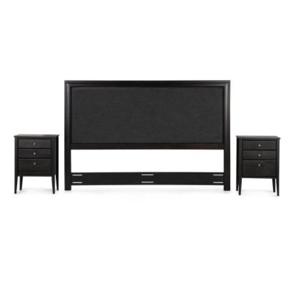 Cama Europea Rosen Tempo / King / Base Dividida + Set De Maderas Nolita Grafito image number 12.0