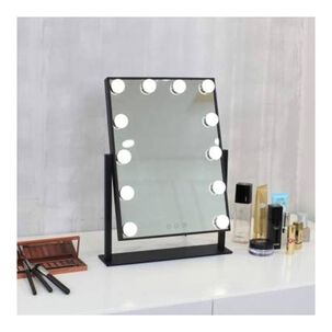 Espejo De Maquillaje Con 12 Luces Led Touch Para Mesa