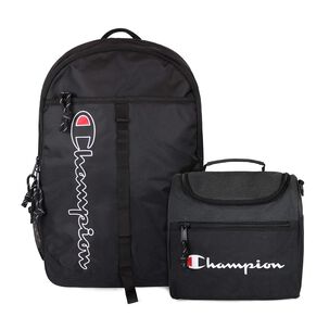 Pack Champion Mochila Georgia + Lonchera Oxford Negra