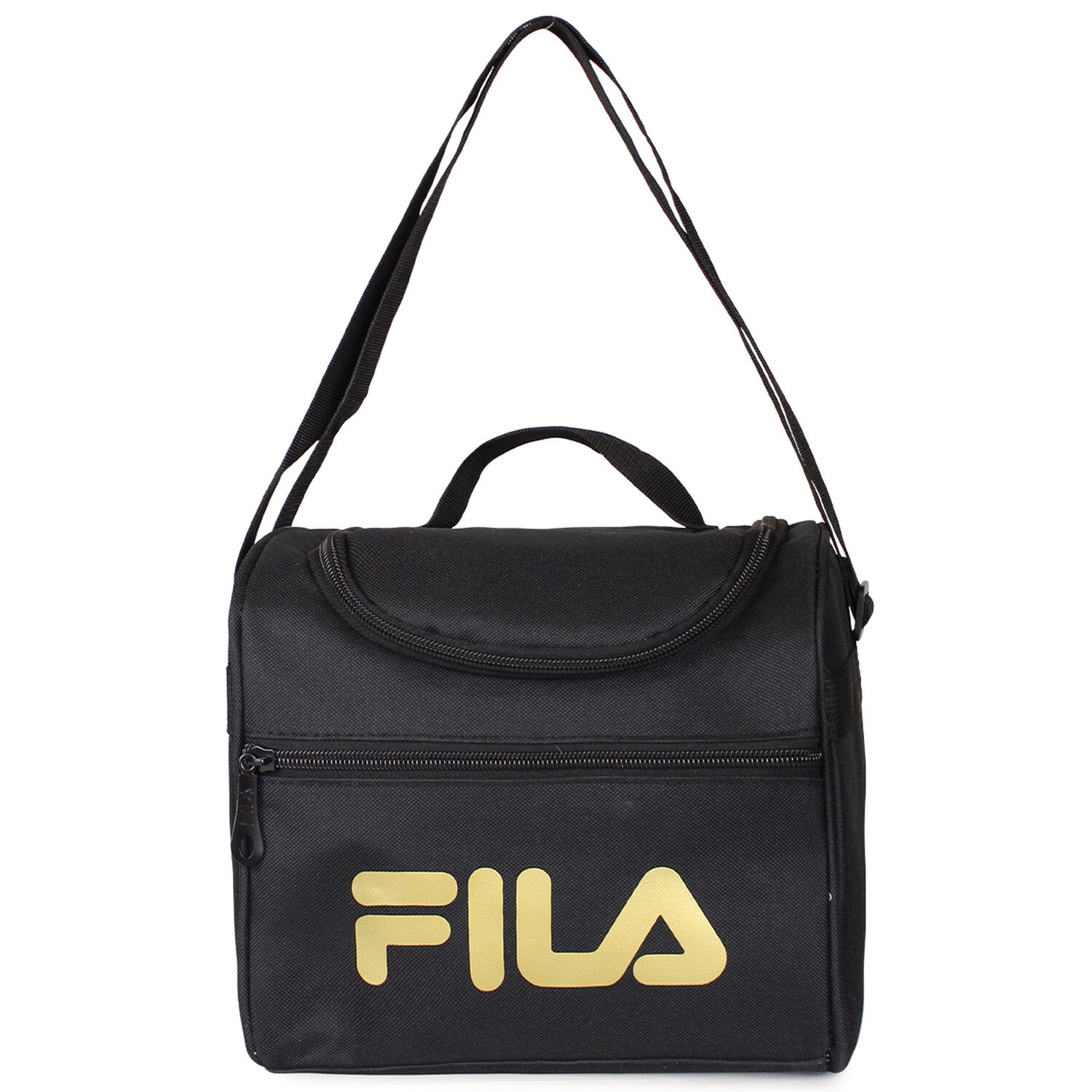 Pack Fila Mochila 16lts Urbanix + Lonchera T&eacute;rmica Bonet Negro-gold image number 2.0