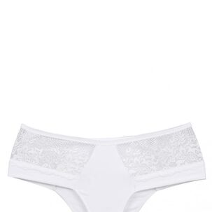 Bikini Microfibra Encaje Blanco 2rios
