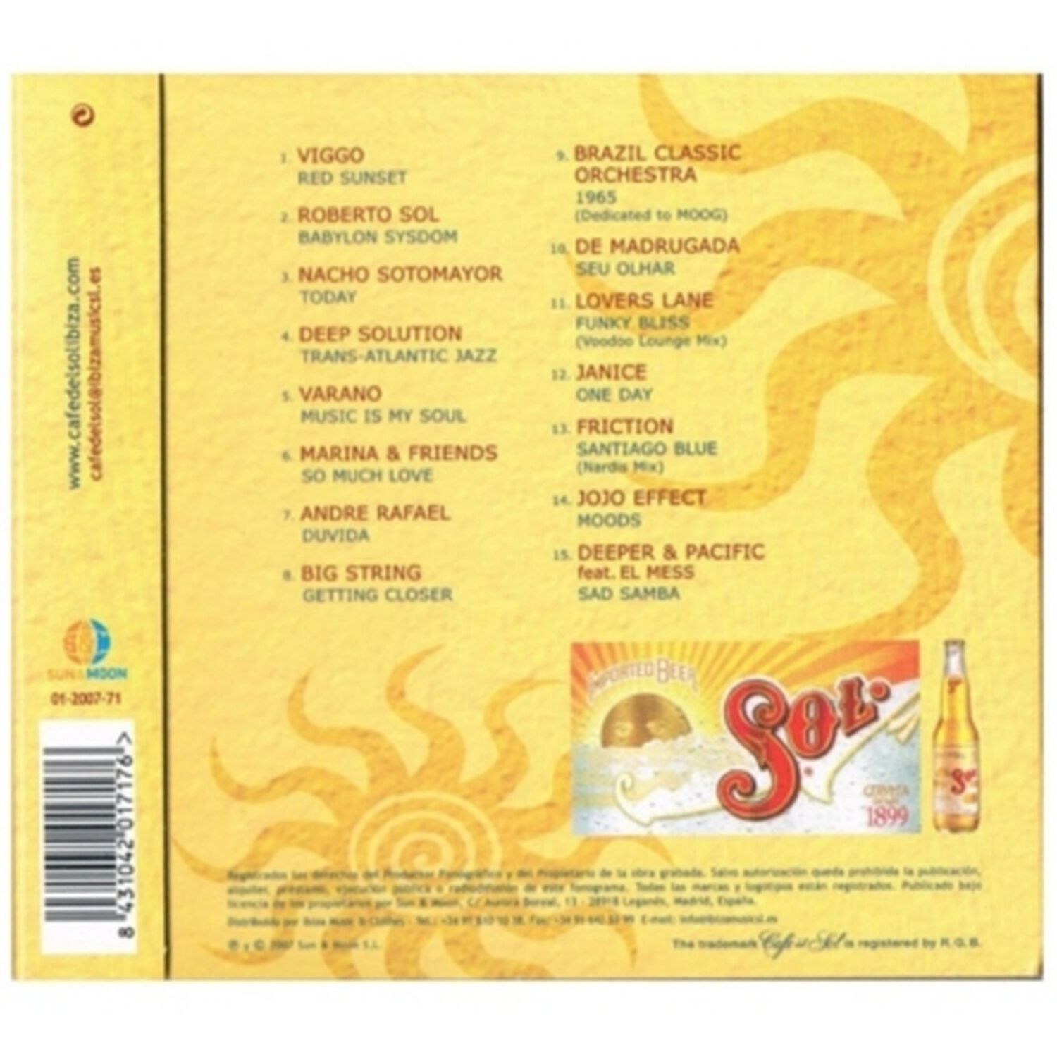 Caf&eacute; Del Sol 2 - Various | Cd image number 1.0