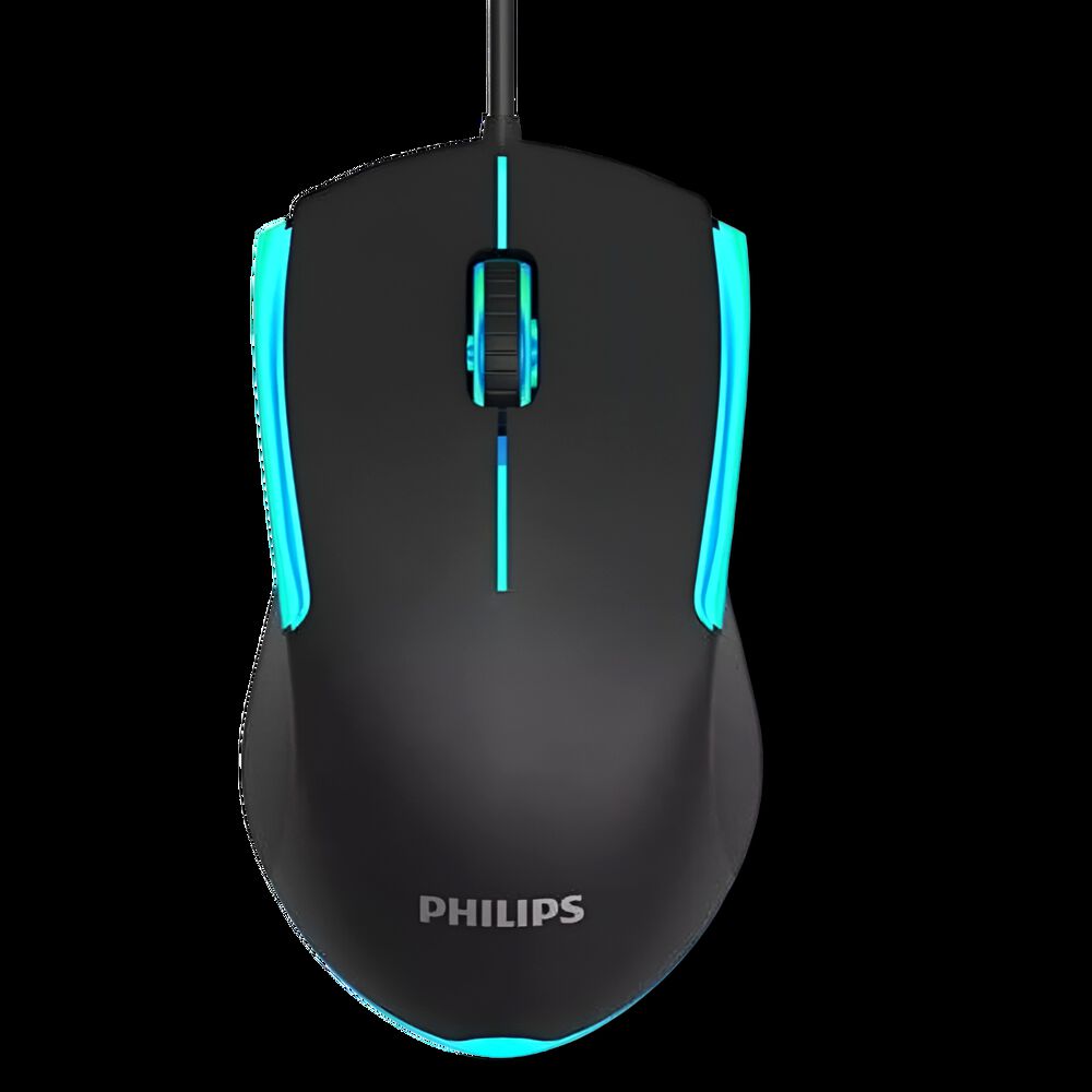 Mouse Philips Multiuso De 7 Botones Retro Iluminado Spk9314 image number 0.0