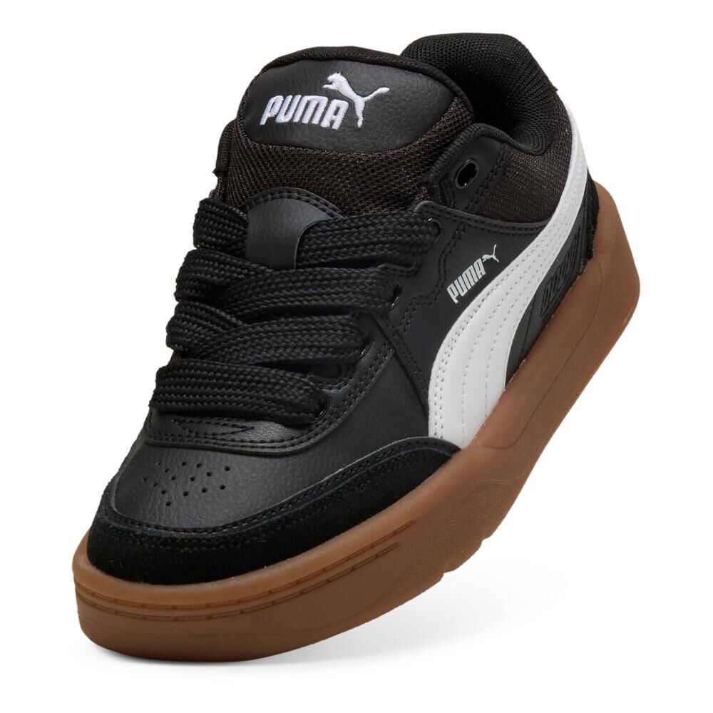 Zapatilla Urbana Unisex Puma Park Lifestyle Sk8 Jr Negro image number 4.0