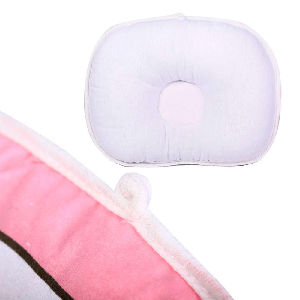 Almohada Cojín Bebe Reposa Cabeza Plana Ergonómico Para Cuna image number 2.0
