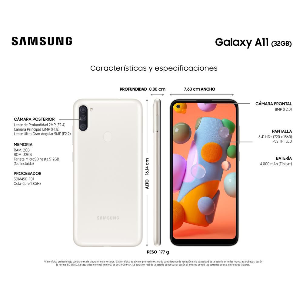 Smartphone Samsung Galaxy A11 32 Gb / Liberado image number 3.0