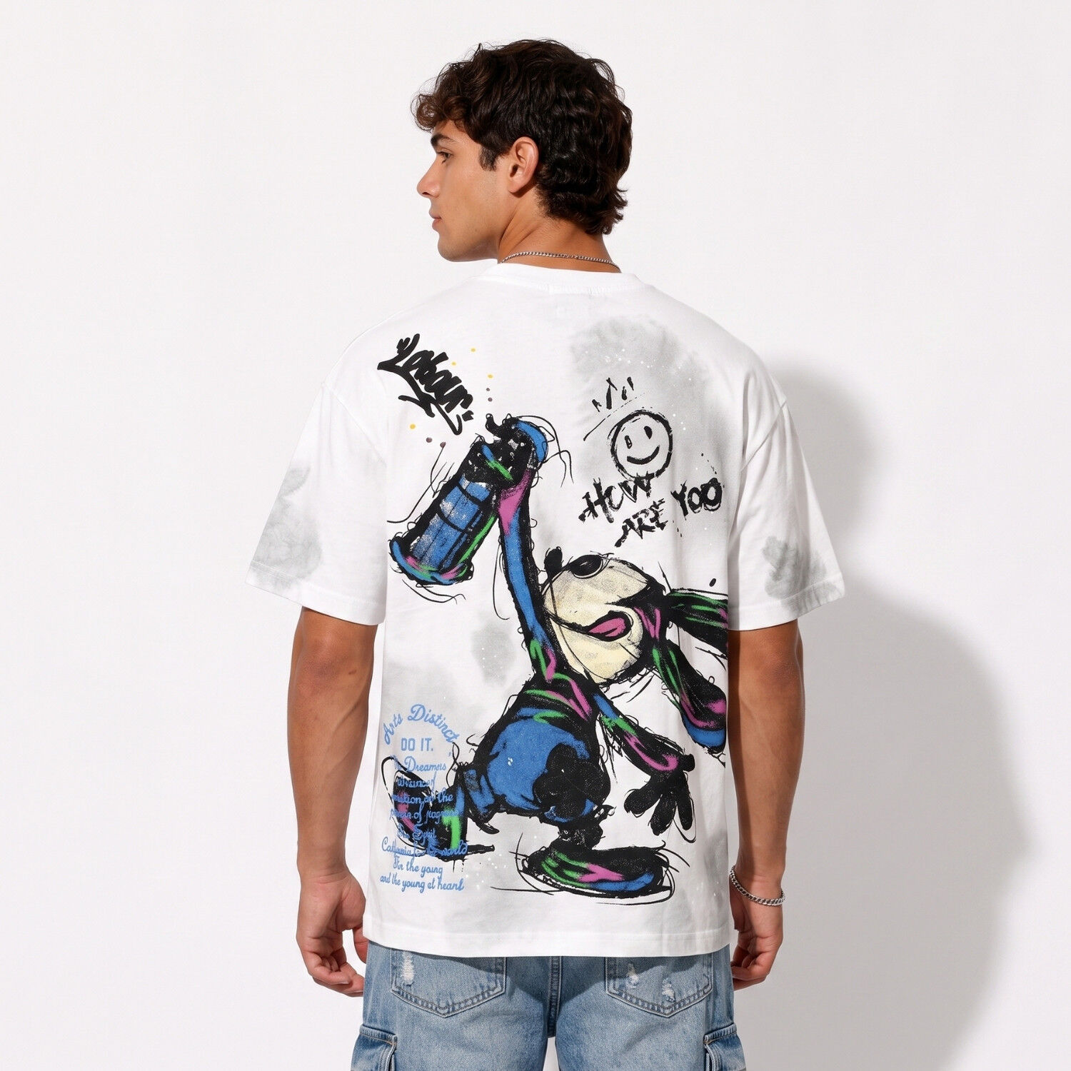 Polera Oversize Dise&ntilde;os Urbanos Hombre image number 2.0
