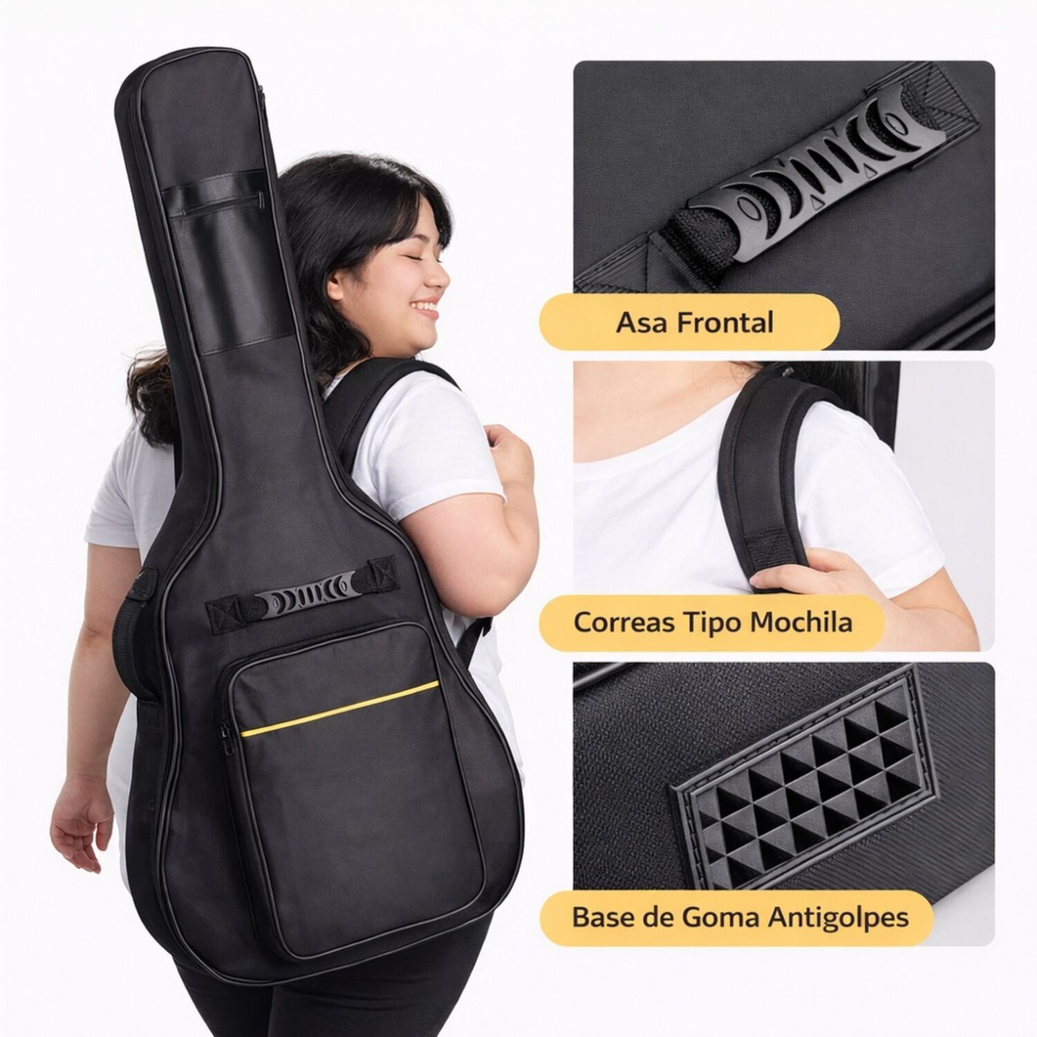 Funda De Guitarra Impermeable 38-41&rdquo; Acolchada image number 4.0