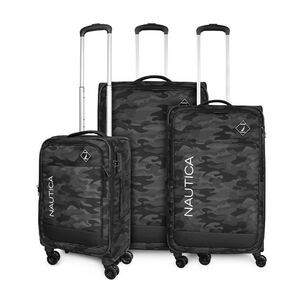 Set 3 Maletas De Tela Barham S+m+l Negra Nautica