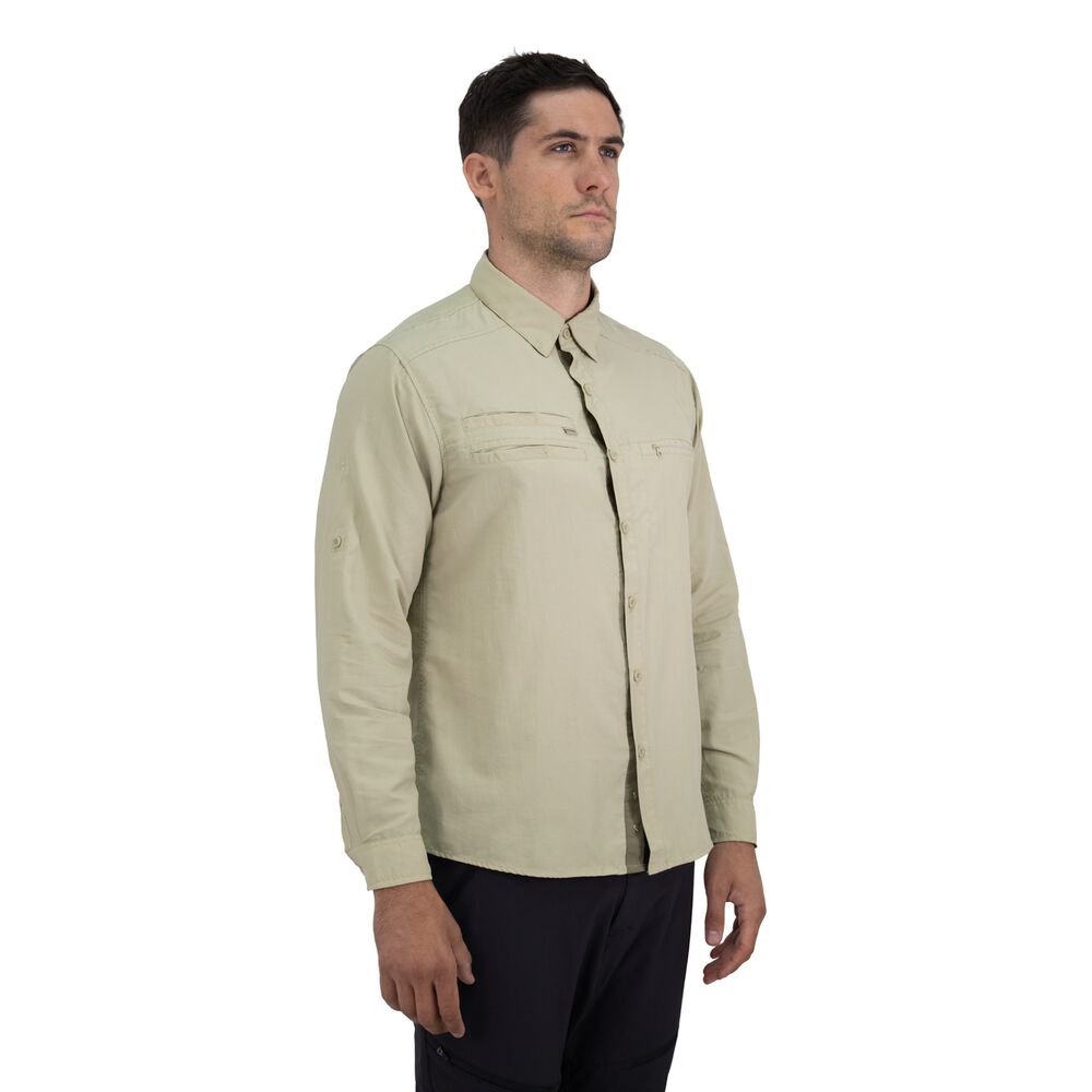 Camisa Hw Arizona Hombre Beige image number 6.0