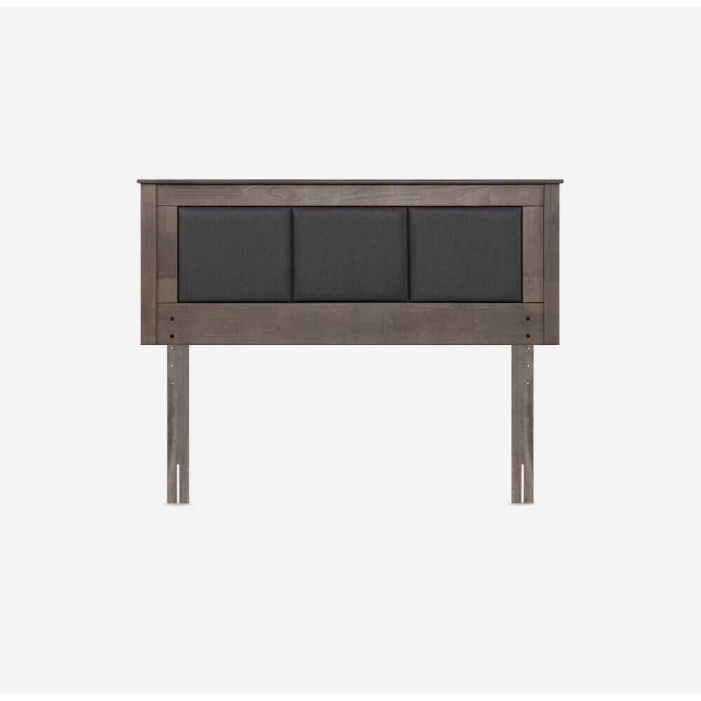 Cama Europea Rosen Art 4 / 2 Plazas / Base Dividida  + Respaldo Rachel Gris image number 4.0