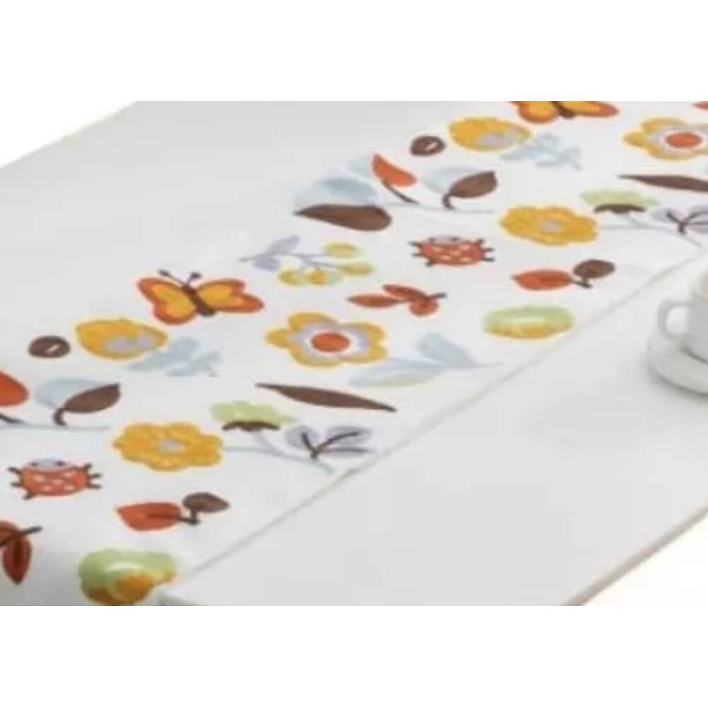 Camino De Mesa Bordado Medida 32x180cm Poliester Corredor image number 2.0