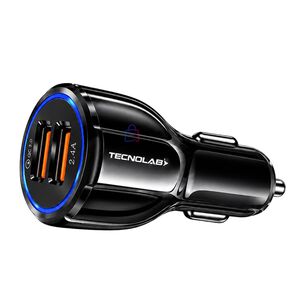 Cargador Auto 12v/24v Qc 3 Doble Usb 18w - Ps