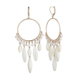 Aros Colgantes Ralph Lauren Blanco Mujer