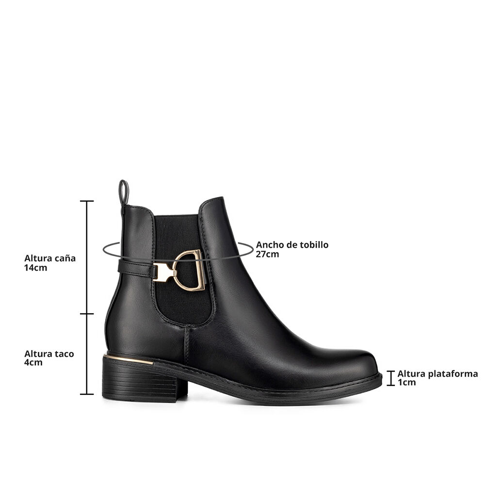 Botin Casual Mujer Eco Cuero Vintage Elegante Weide Qbm18 image number 6.0