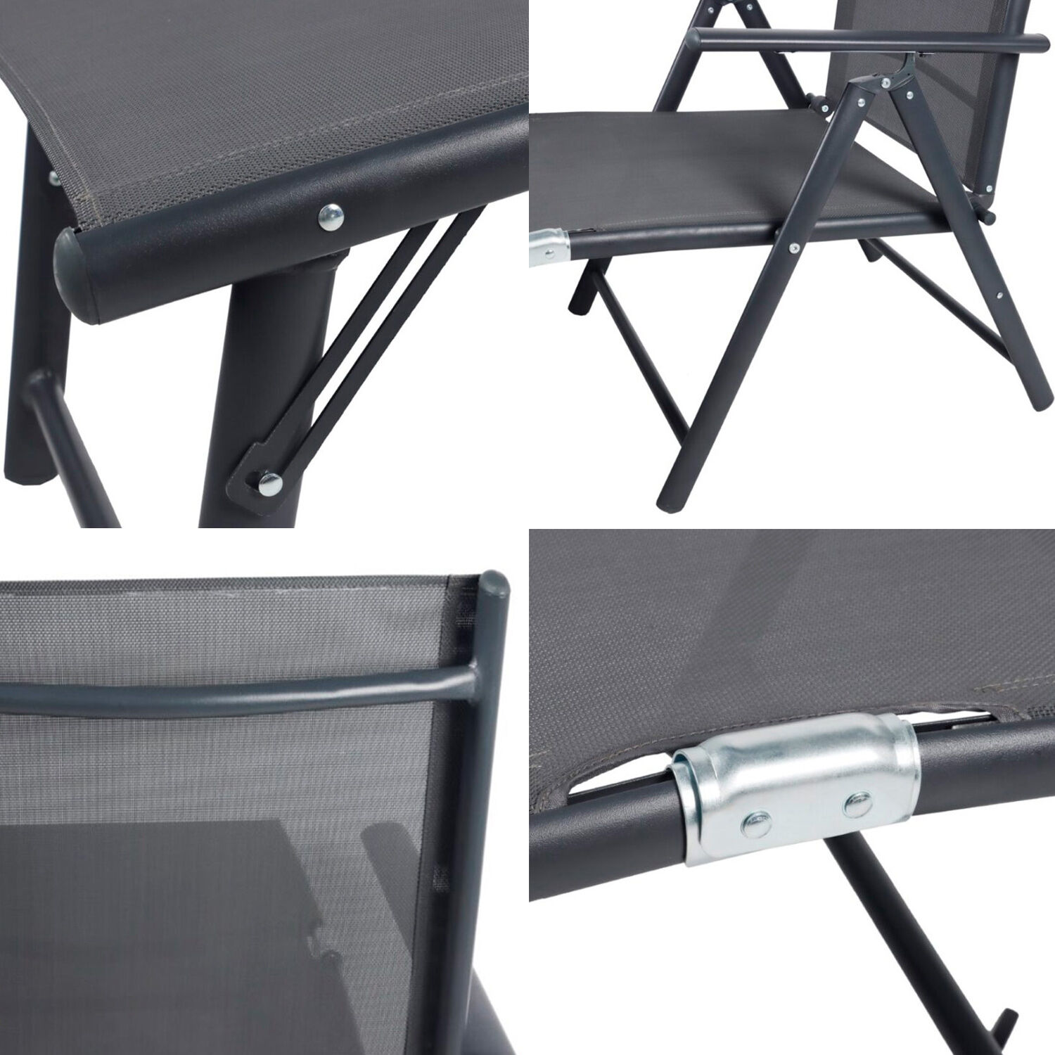 Reposera Aluminio Plegable Gris image number 4.0