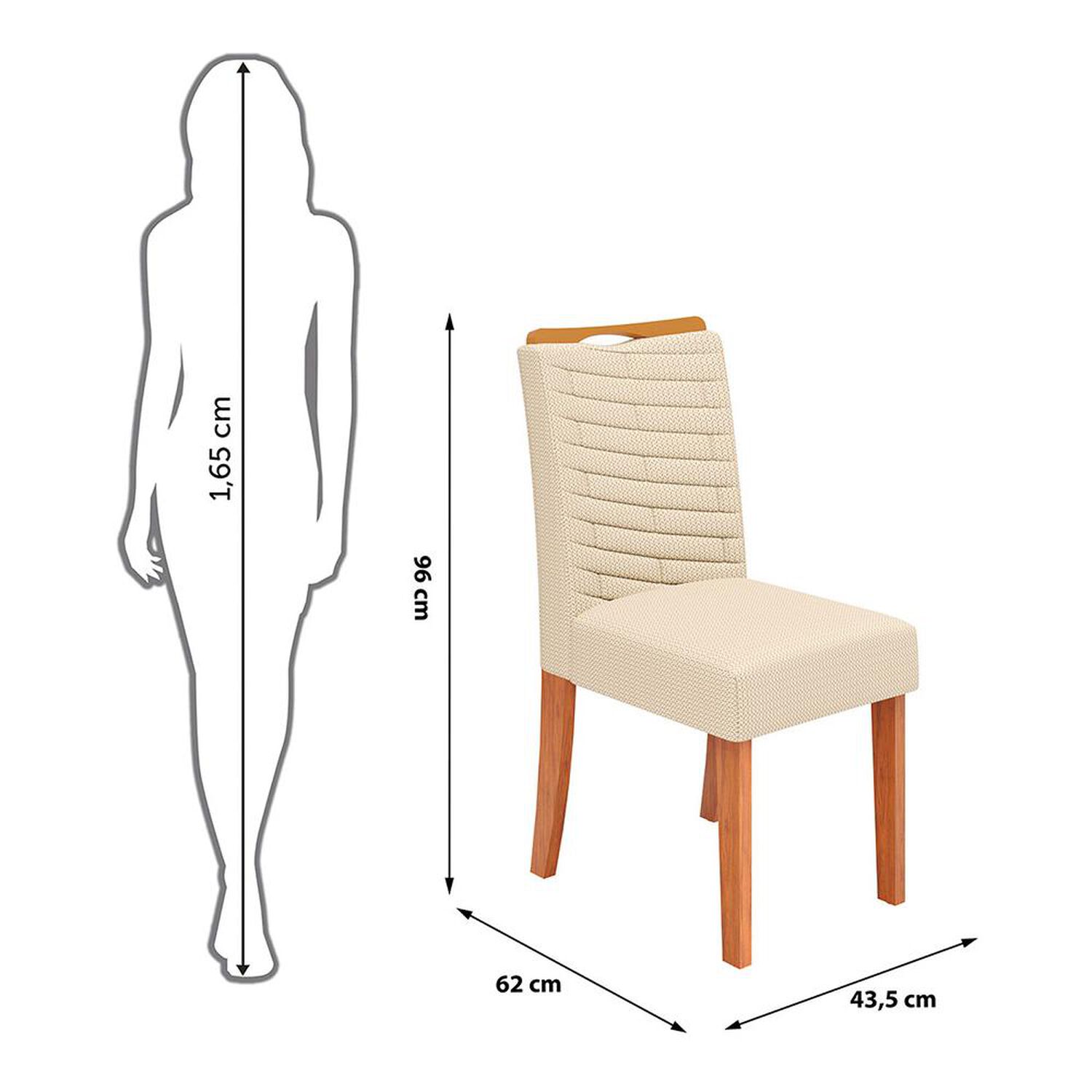 Juego De Comedor Vekkahome Celeste Julia / 4 Sillas image number 2.0
