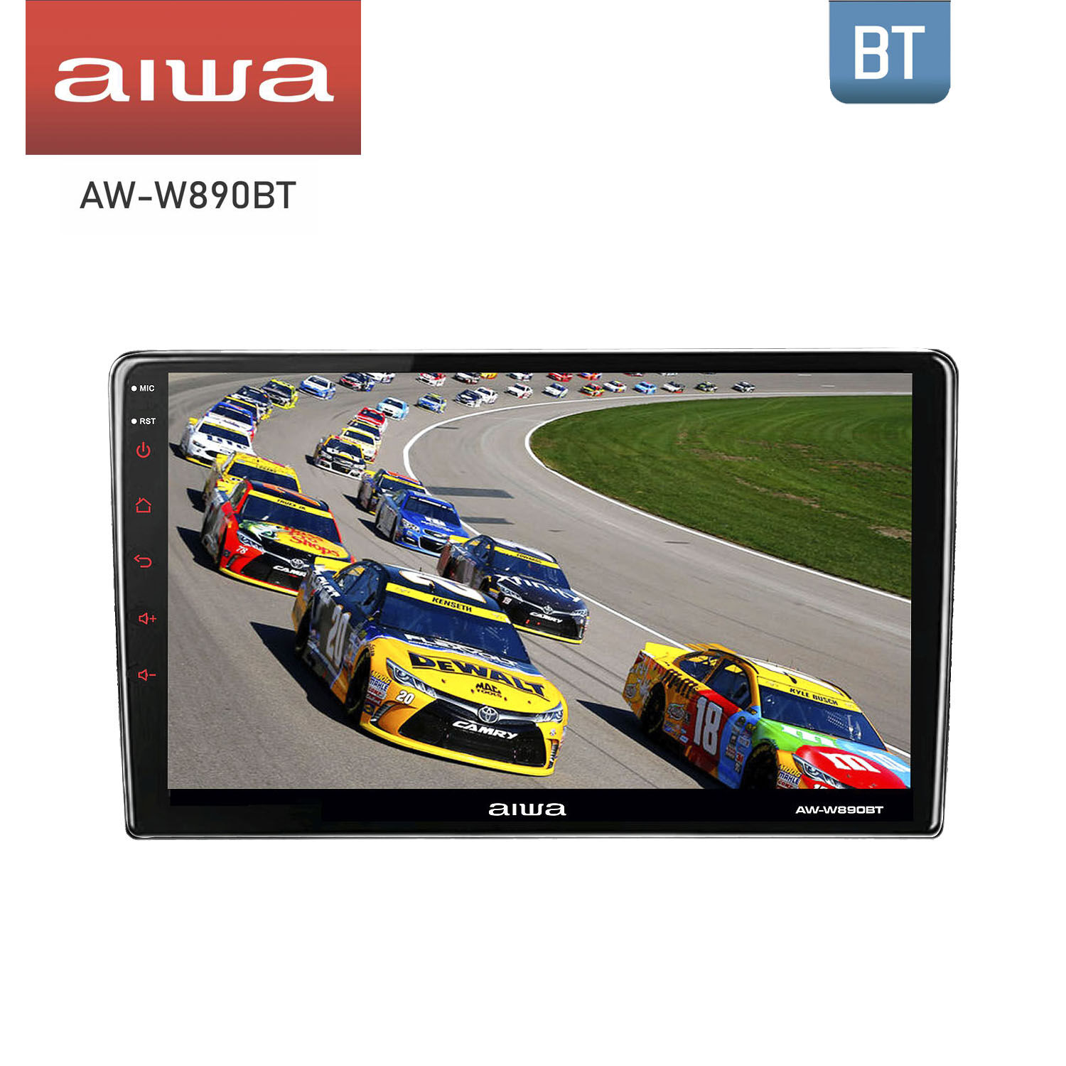 Radio Auto 2 Din Linux Qled Hd De 9'' Aiwa Aw-w890bt image number 2.0