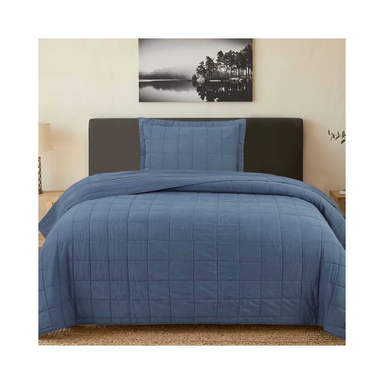 Quilt Andes Stone Wash Azul 1.5 Plazas image number 0.0
