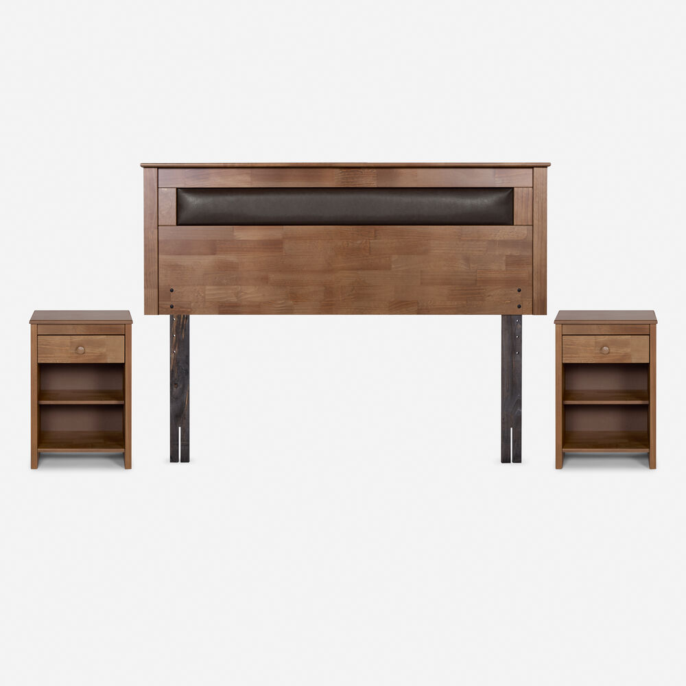 Cama Europea Rosen New Style 6 / 2 Plazas / Base Dividida + Set De Maderas Ferrara image number 2.0