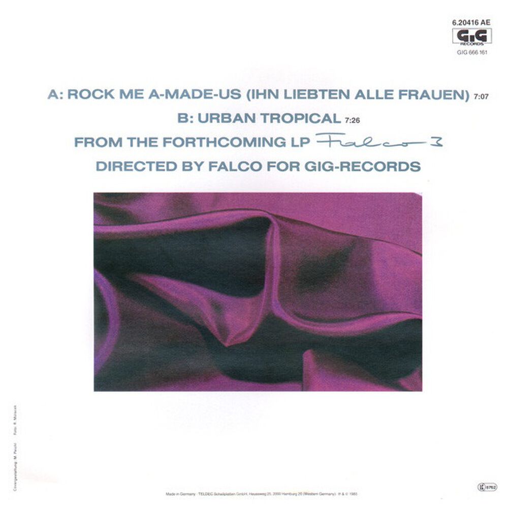 Falco - Rock Me Amadeus | 12" Maxi Single Vinilo Usado image number 1.0