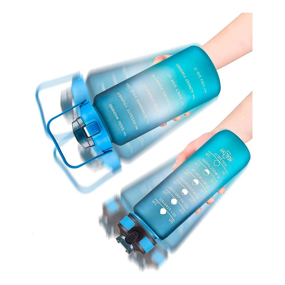 Botellas De Agua Motivacionales 2l Y 900ml Turquesa image number 2.0