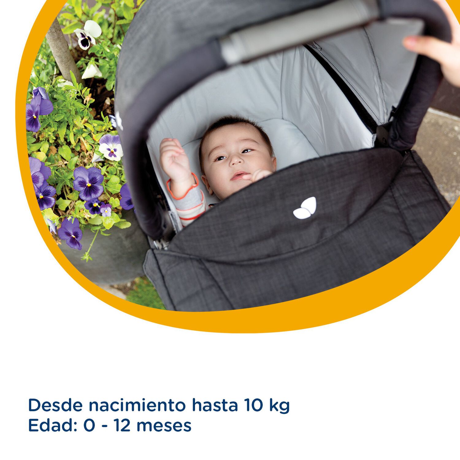 Coche Travel System Chrom Trio Ember Joie image number 2.0