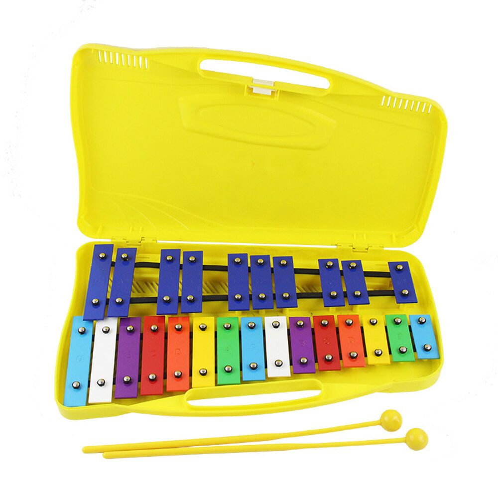 Metalófono Cromatico 25 Notas Infantil Amarillo Klip Klap image number 0.0