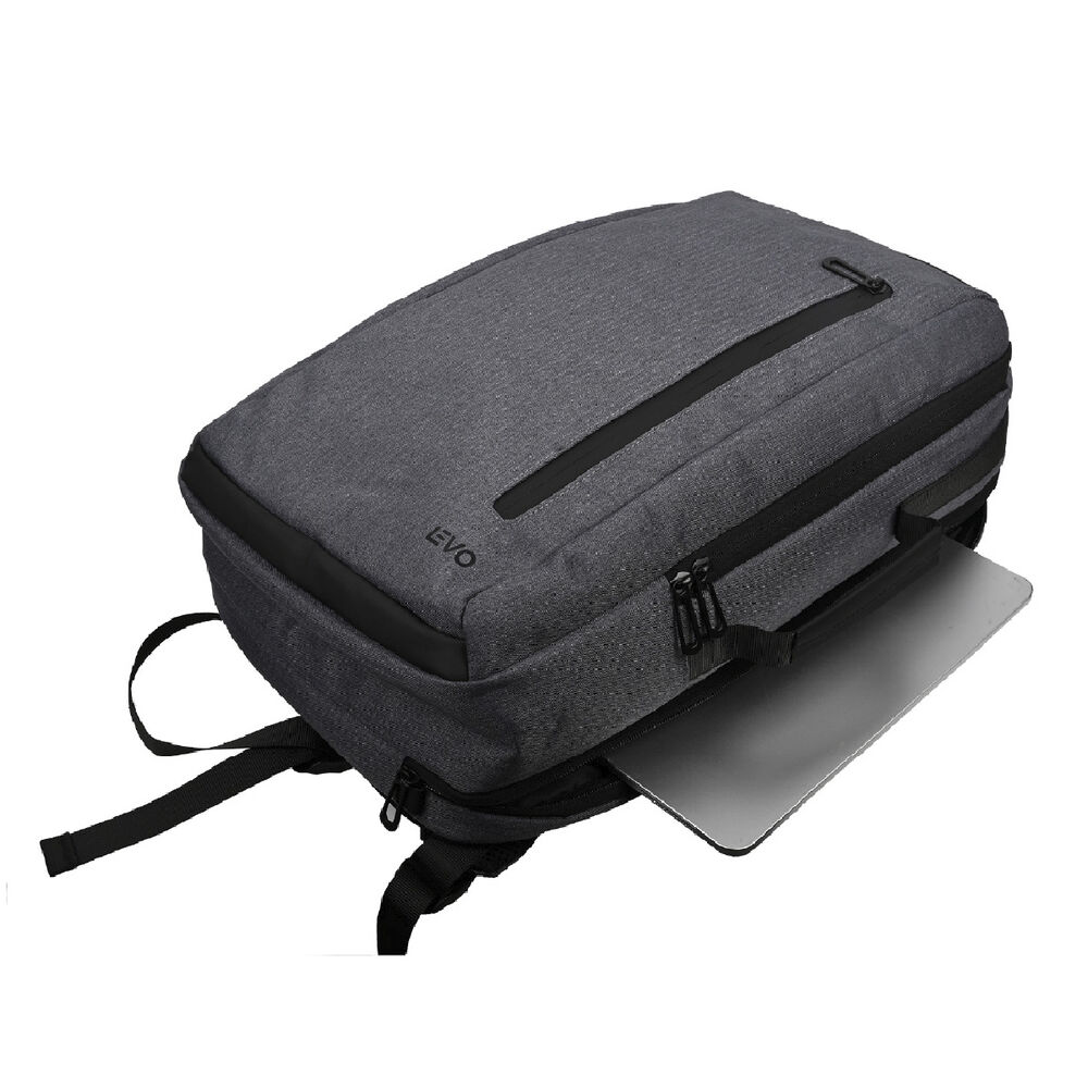 Mochila manager gris 15,6"+ funda notebook negro 15,6" levo image number 3.0