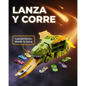 Juguete Dinosaurio Lanzador Autos 12 Para Ni&ntilde;os