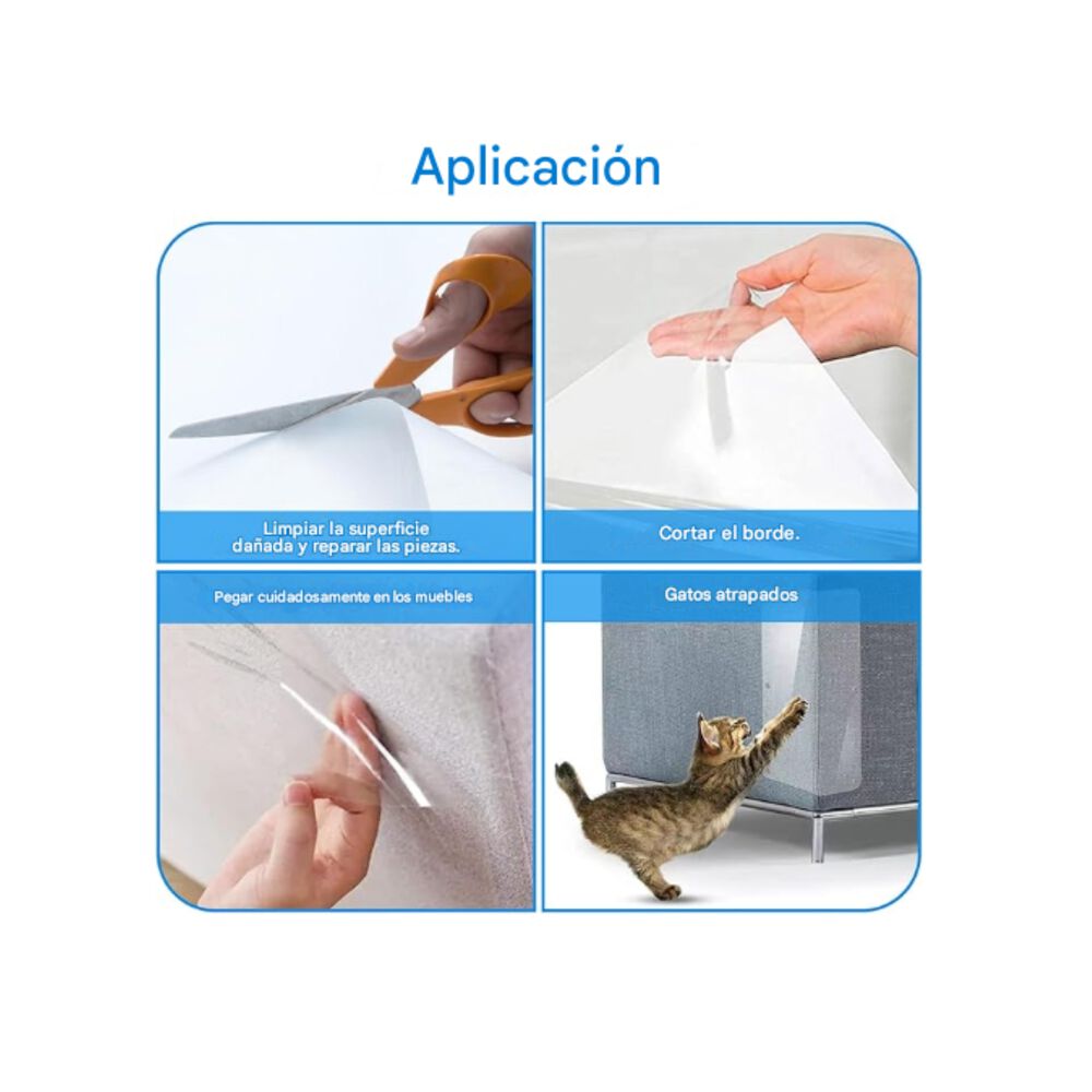 Pegatina Protectora Antiarañazos Para Sofá,protector De Gato image number 4.0