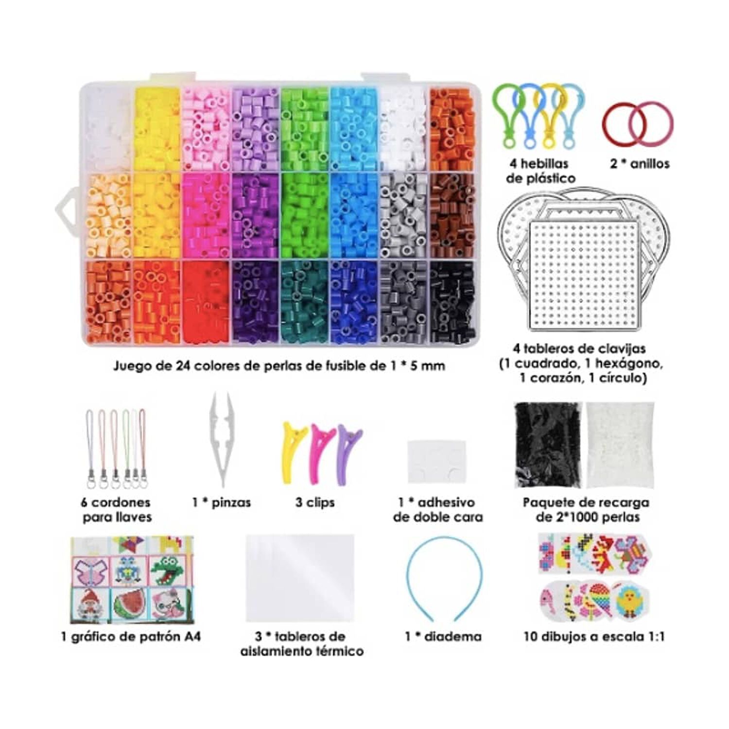 Pack Hama Beads 5mm image number 1.0