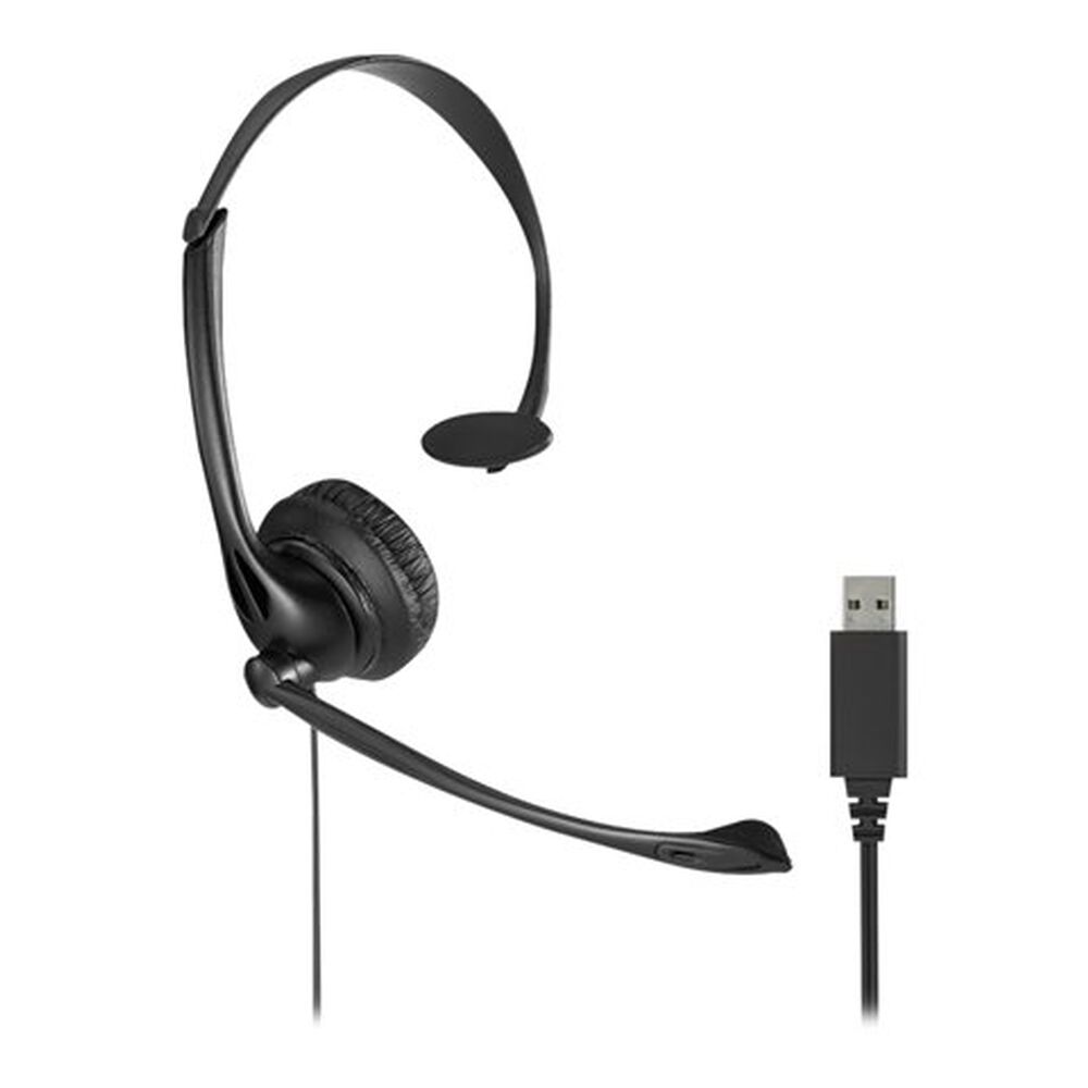 Aud&iacute;fonos Kensington Monoaural Conexi&oacute;n Usb Negro image number 0.0