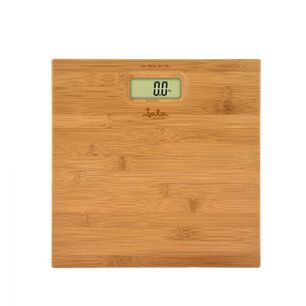 Elegante Pesa De Ba&ntilde;o Fabricada En Bamb&uacute; Natural. Marca Jata Color Beige