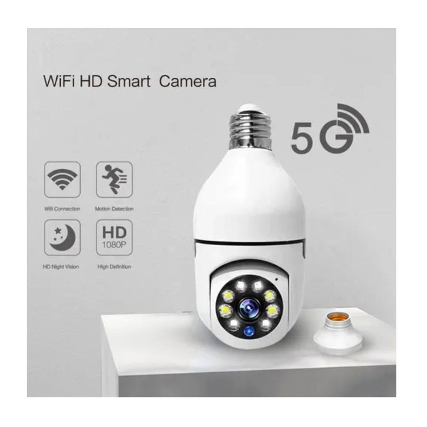 C&aacute;mara De Seguridad Aplicaci&oacute;n Wifi Ampolleta 360 image number 4.0