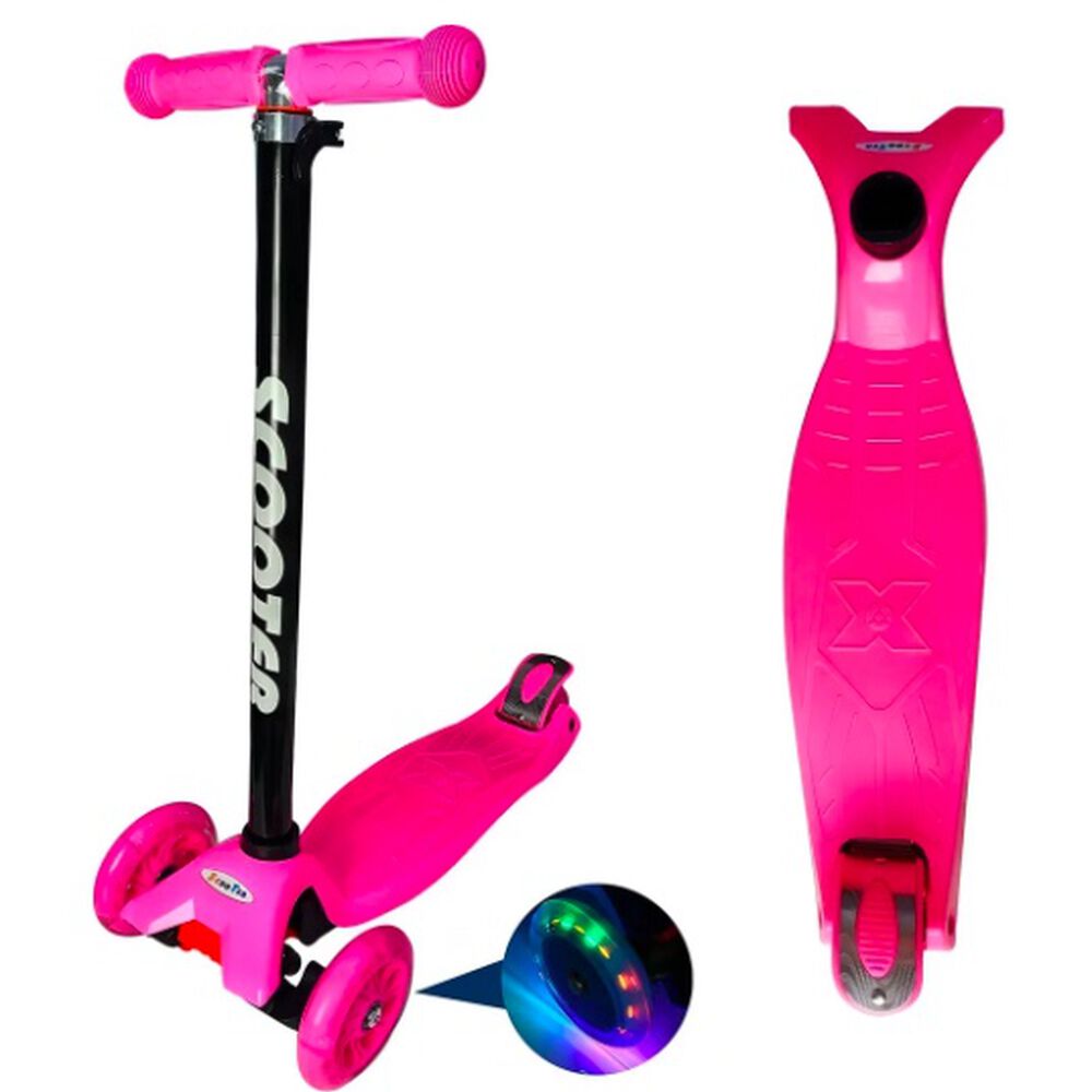 Scooter Ruedas Led Regulable Rosado image number 0.0