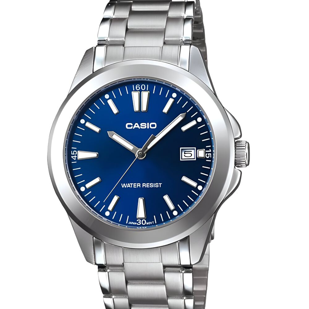 Reloj De Mujer Casio Silver Blue Ltp-1215a-2a2df image number 0.0
